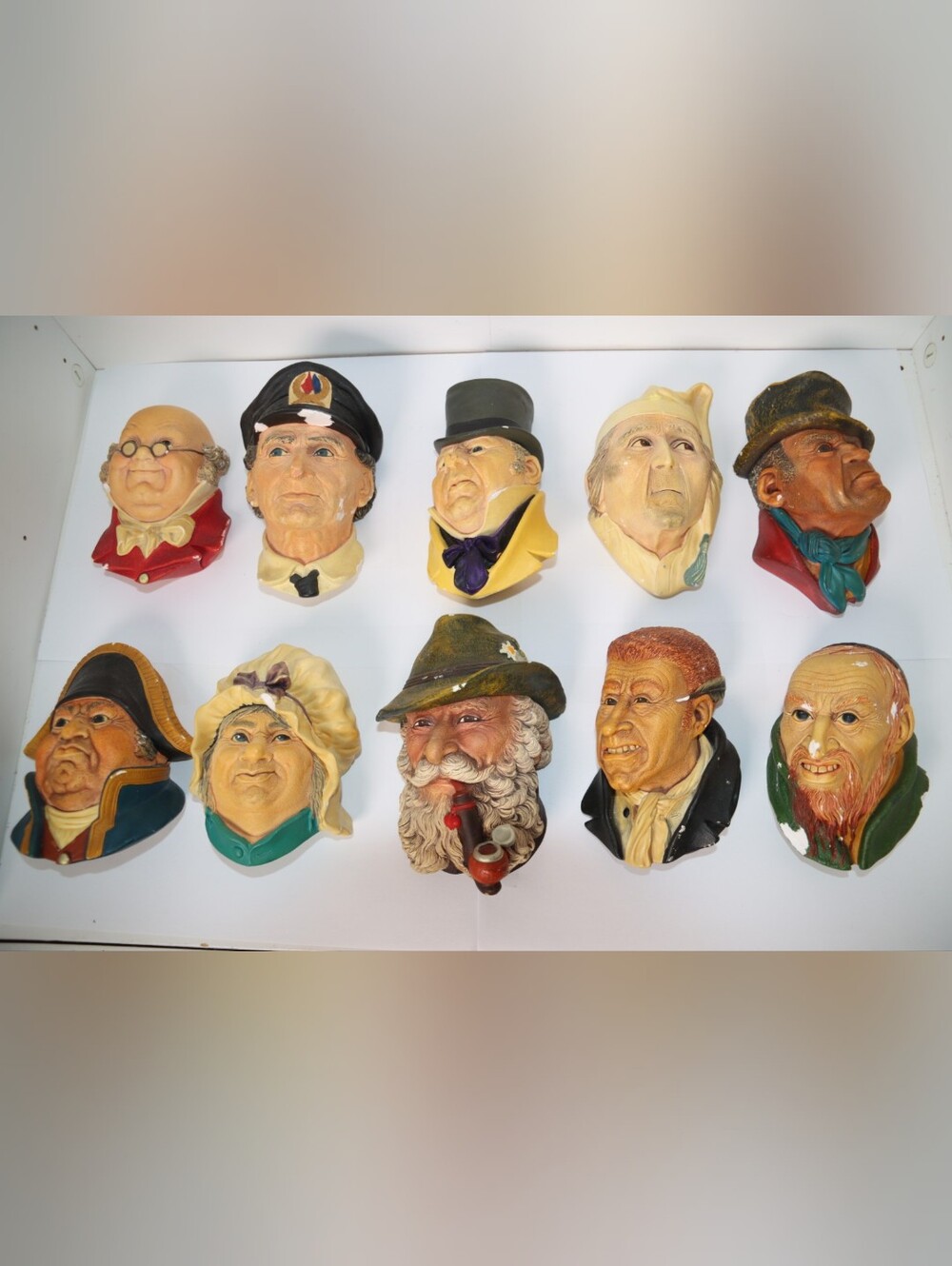 Bossons Chalkware Congleton England Head Collection